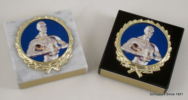 Achievement Paperweight on White Marble-Paperweight-Schoppy's Since 1921