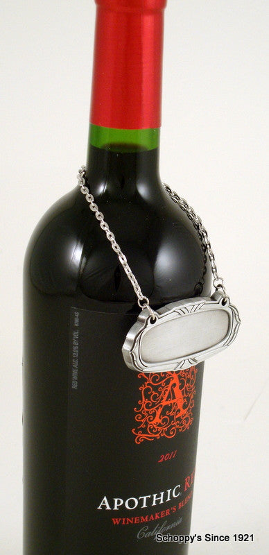 Wine Bottle Pewter Decanter Label-Gift-Schoppy&