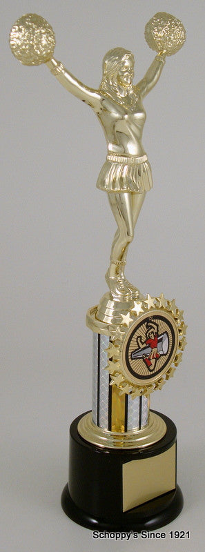 Cheerleading Jumbo Logo Trophy-Trophy-Schoppy&