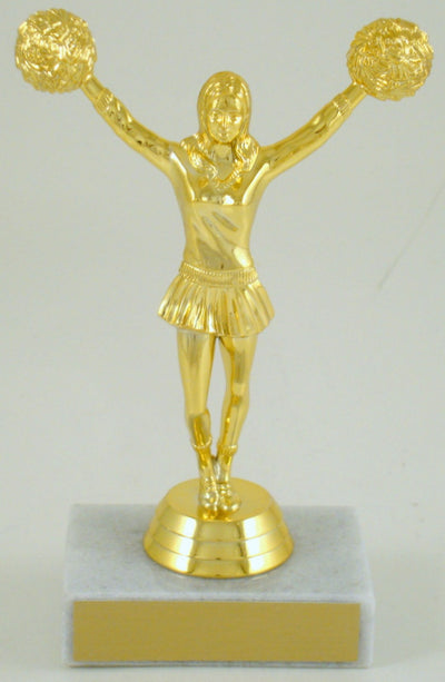 Cheerleading Double Pom Pom Trophy-Trophy-Schoppy's Since 1921