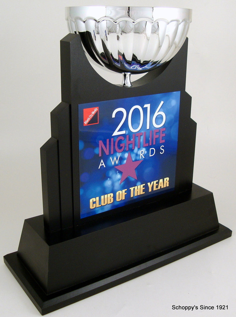 Silver Plate Black Perpetual Cup Trophy-Trophy-Schoppy&