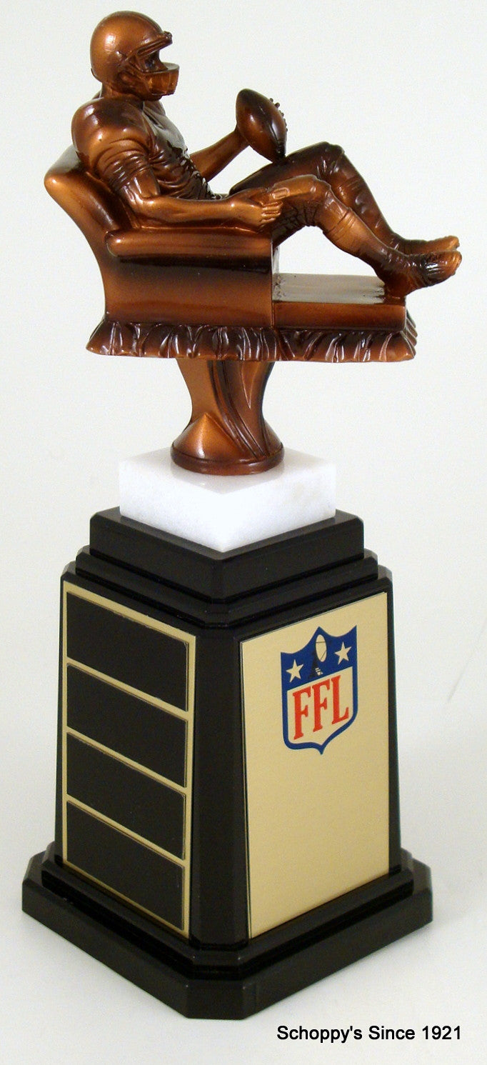 Fantasy Football Recliner On a Tower Base Trophy-Trophy-Schoppy's Since 1921