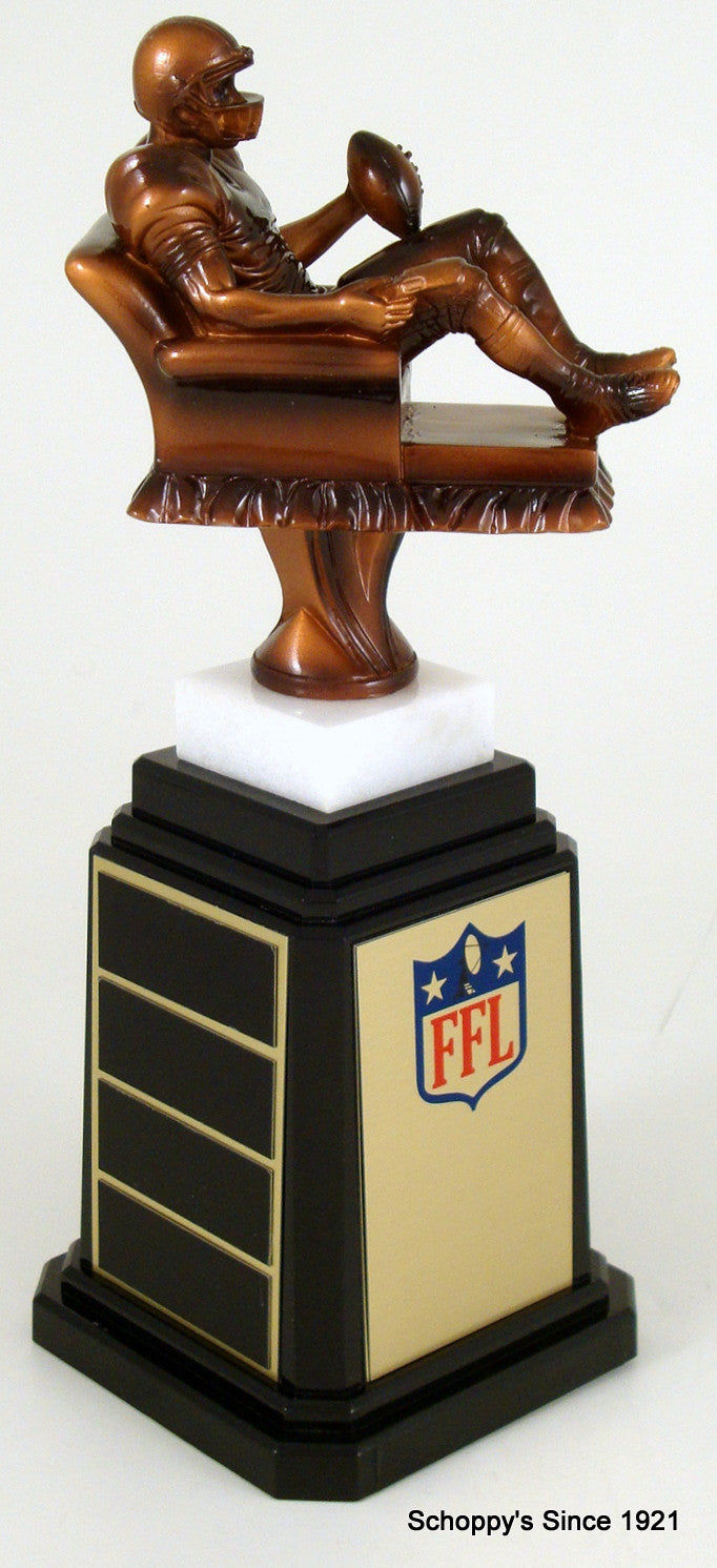 Fantasy Football Recliner On a Tower Base Trophy-Trophy-Schoppy&