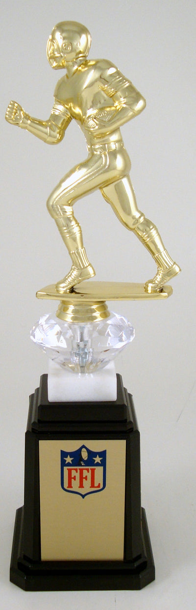 Fantasy Football Runner Figure Tower Base Trophy-Trophy-Schoppy's Since 1921