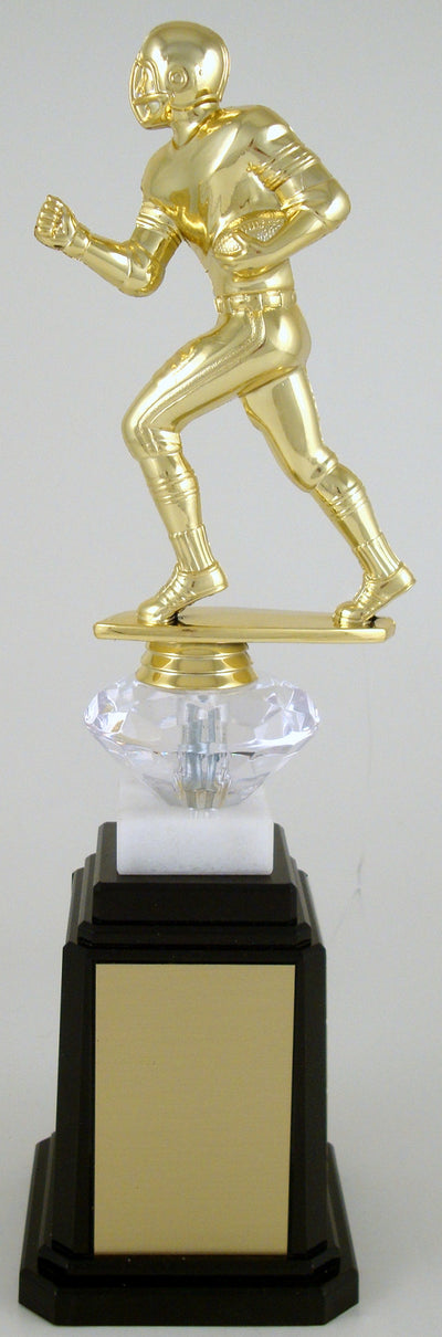Football Runner Figure Tower Base Trophy-Trophy-Schoppy's Since 1921