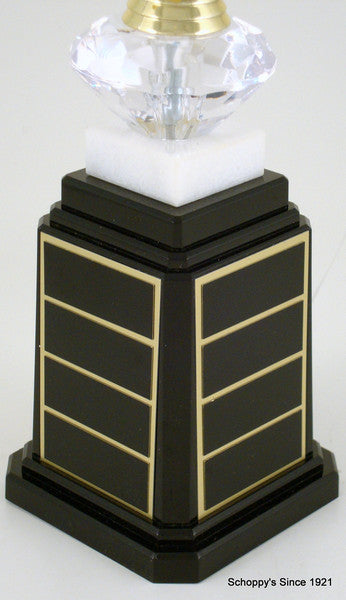 Trojan Figure Tower Base Trophy-Trophy-Schoppy&