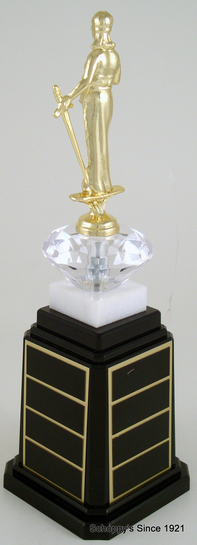Lady Of Justice Figure Tower Base Trophy-Trophy-Schoppy&