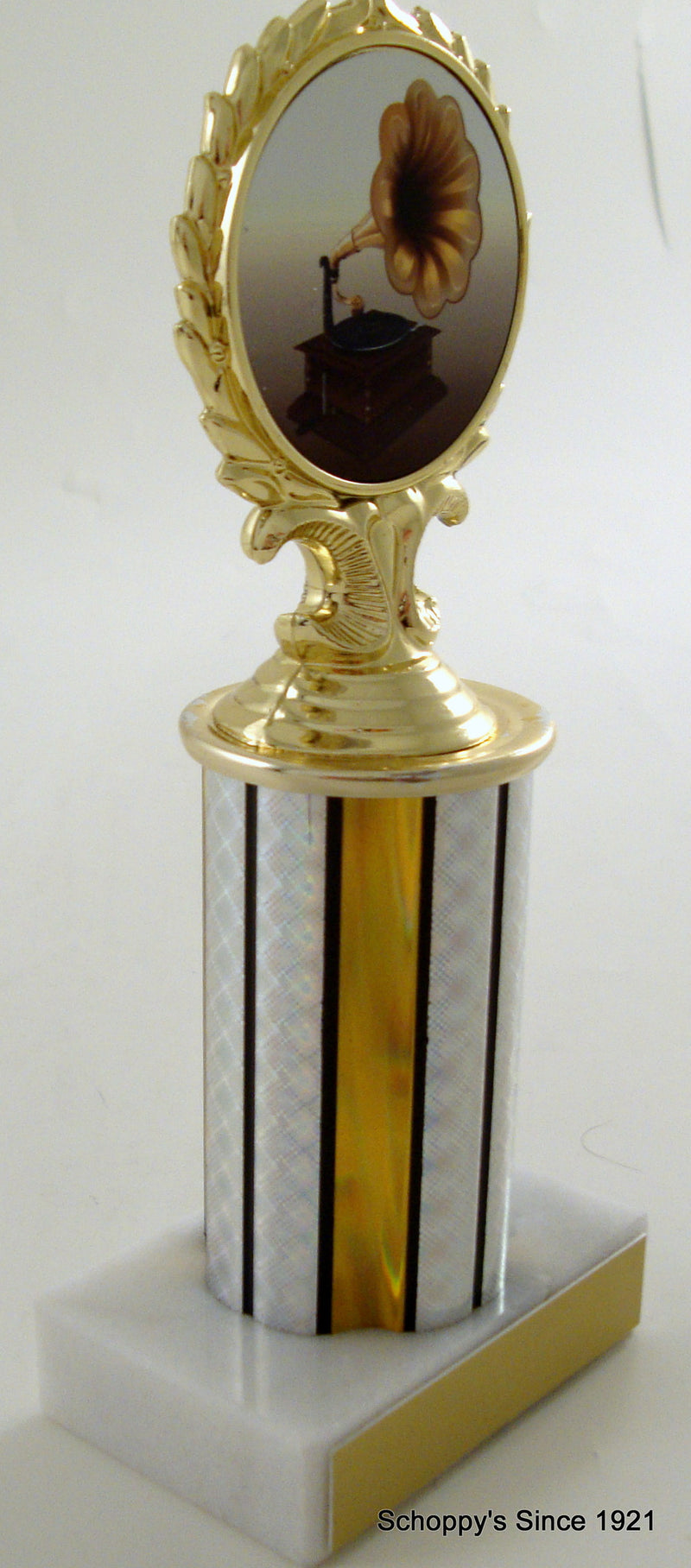 Gramophone Logo Column Trophy-Trophy-Schoppy&