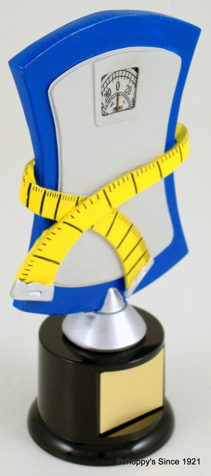 Weight Loss Scale Trophy On Black Round Base-Trophy-Schoppy&