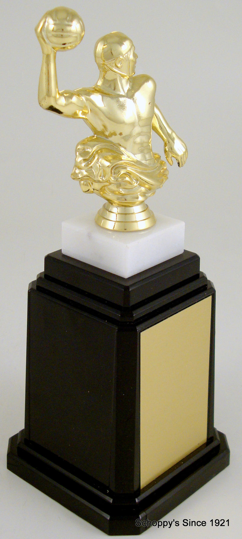 Water Polo Player Tower Base Trophy-Trophy-Schoppy&