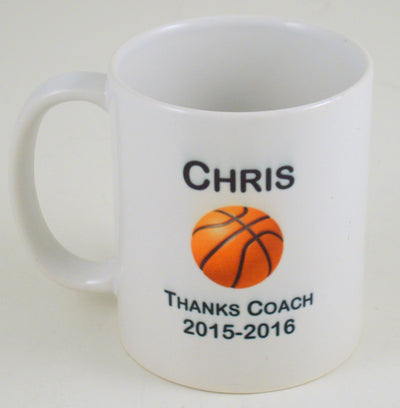 Basketball Mug with Custom Message-Mug-Schoppy's Since 1921