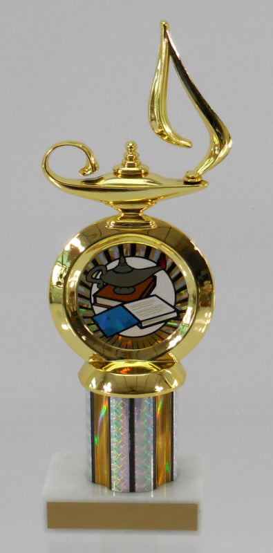 Knowledge Logo Insert Figure Column Trophy-Trophy-Schoppy's Since 1921