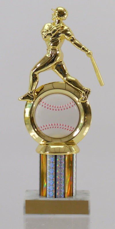 Baseball Logo Insert Figure Column Trophy-Trophy-Schoppy's Since 1921
