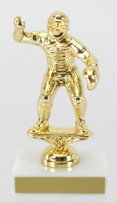Baseball Catcher Metal Figure Trophy-Trophy-Schoppy's Since 1921