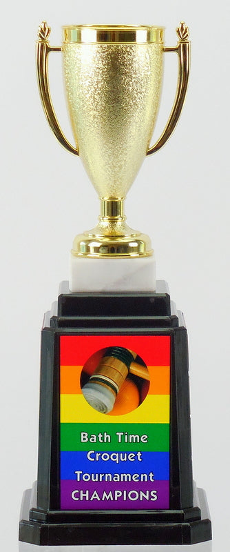 Croquet Tower Base Trophy-Trophy-Schoppy's Since 1921