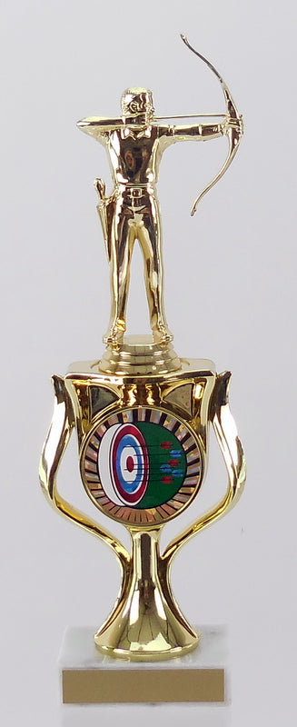 Riser Archery Figure Trophy On Marble Base-Trophy-Schoppy's Since 1921