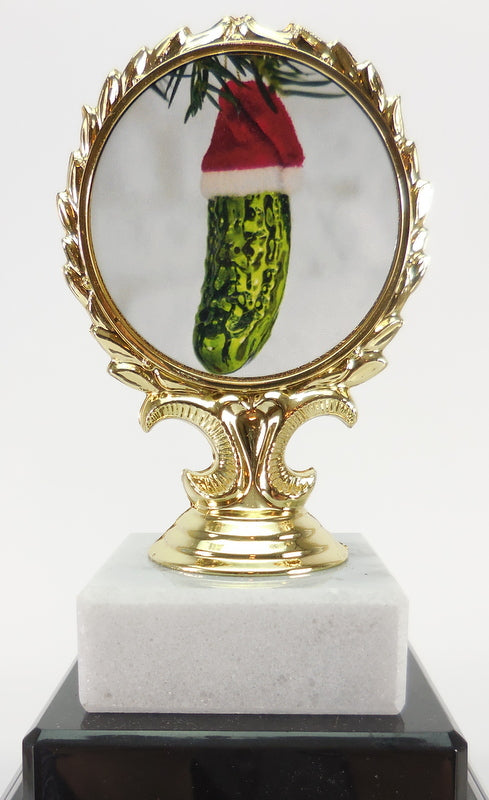 Christmas Pickle Tower Base Trophy-Trophy-Schoppy&