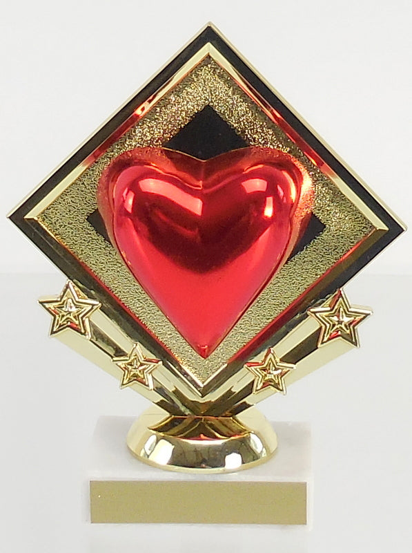 Diamond Star Heart Trophy-Trophies-Schoppy&