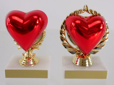 Heart Trophy, Small, Large-Trophies-Schoppy's Since 1921