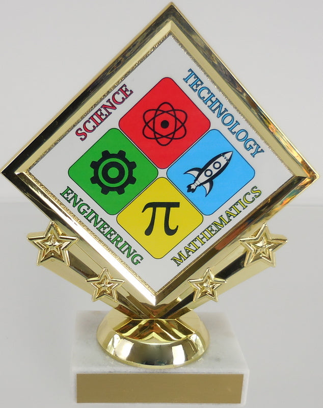 STEM Logo Diamond Trophy-Trophy-Schoppy&