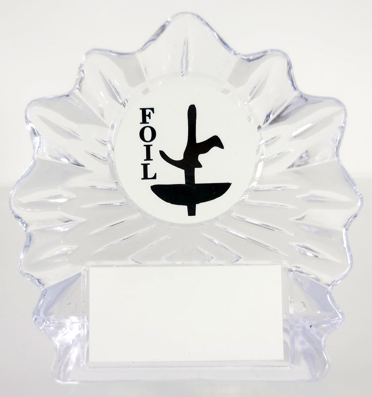 Fencing Logo On Flame Acrylic Small & Large-Trophy-Schoppy&