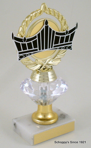 Vector Crown Diamond Riser Trophy Medium-Trophies-Schoppy&