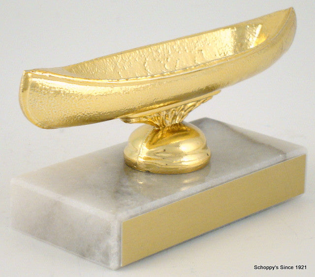 Canoe Dye Cast Trophy on Genuine Marble Base-Trophies-Schoppy&