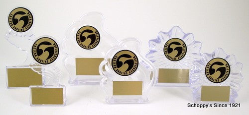 Small Wave Acrylic Trophy-Trophies-Schoppy&