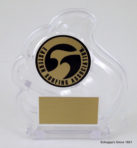 Small Wave Acrylic Trophy-Trophies-Schoppy&