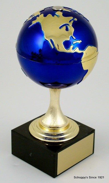 Earth Day Globe Stem on Marble Trophy-Trophies-Schoppy&