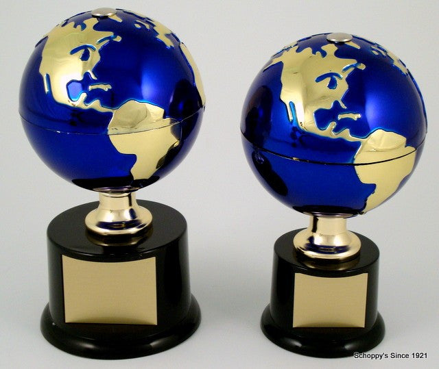 Earth Day Globe on Lg. Base-Trophies-Schoppy&