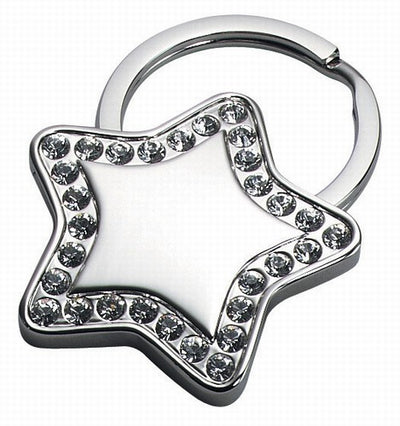 Star Key Chain With Crystal-Key Chain-Schoppy's Since 1921