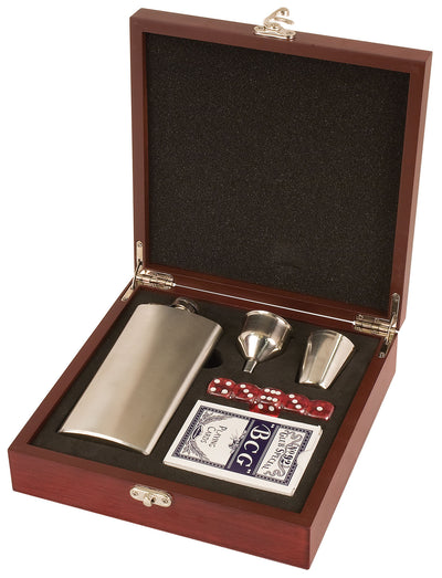 Flask Set with Playing Cards-Gift Set-Schoppy's Since 1921