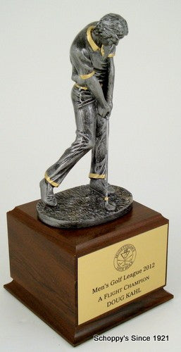 Fairway Wood Trophy on Walnut Base-Trophies-Schoppy&