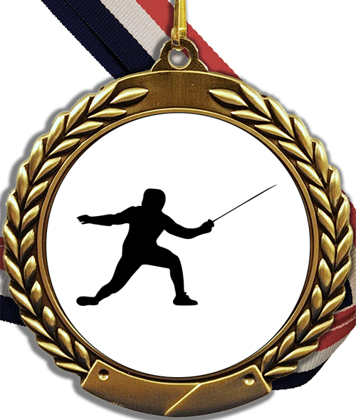 Fencing Logo Medal-Medals-Schoppy&