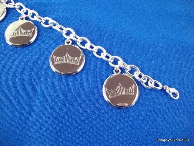 Five Charm Crown Logo Bracelet-Jewelry-Schoppy&