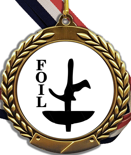 Fencing Logo Medal-Medals-Schoppy&
