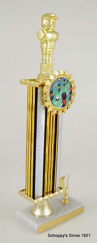Foosball Logo Pedestal Trophy-Trophy-Schoppy&
