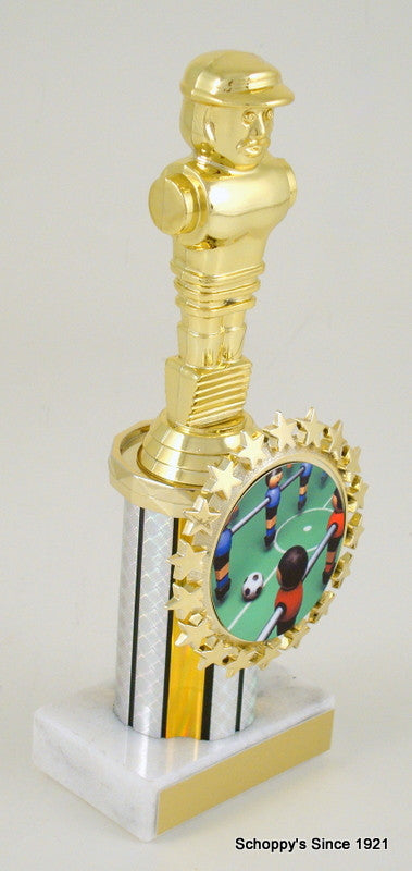 Foosball Round Column Logo Holder Trophy-Trophy-Schoppy&