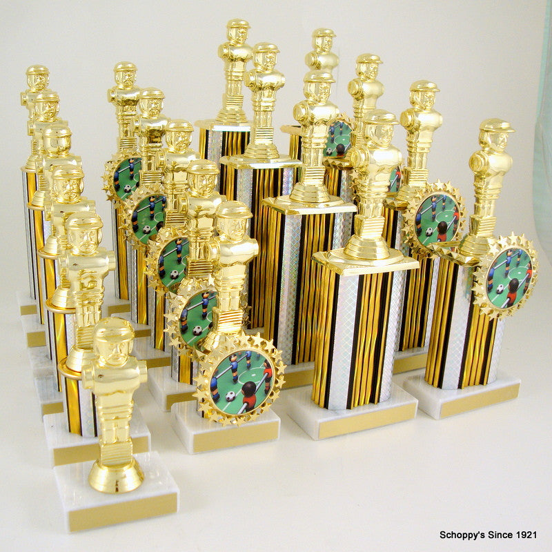 Foosball Wide Column Logo Holder Trophy-Trophy-Schoppy&