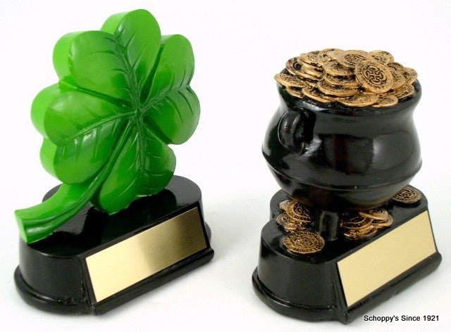 Four Leaf Clover Resin Trophy-Trophies-Schoppy&