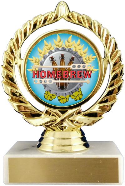 Homebrew Logo Trophy On Marble-Trophy-Schoppy's Since 1921