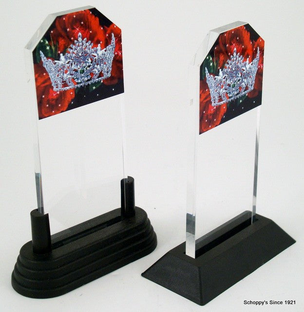 Full Color Logo Pageant Acrylic Trophy Medium-Trophies-Schoppy&