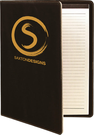 Laserable Leatherette Portfolio with Notepad-Leather-Schoppy's Since 1921