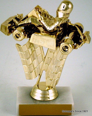 Go-Kart Trophy on Marble Base-Trophies-Schoppy&