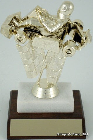 Go-Kart Trophy on Marble Base-Trophies-Schoppy&