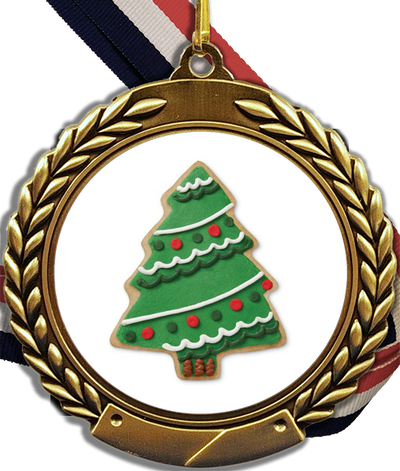 Christmas Cookie Logo Medal-Medals-Schoppy's Since 1921