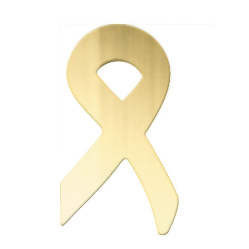 Gold Awareness Ribbon Lapel Pin-Pin-Schoppy&