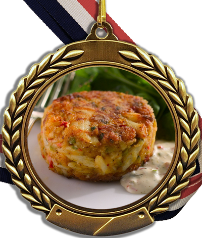 Crustaceans Cake Logo Medal-Medals-Schoppy's Since 1921
