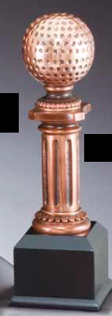 Golf Electroplated Pedestal Resin Trophy-Trophies-Schoppy's Since 1921